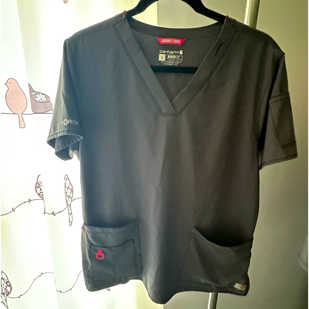 CARHARTT MODERN FIT SCRUBS SET Sz L color: Pewter - Picture 14 of 15